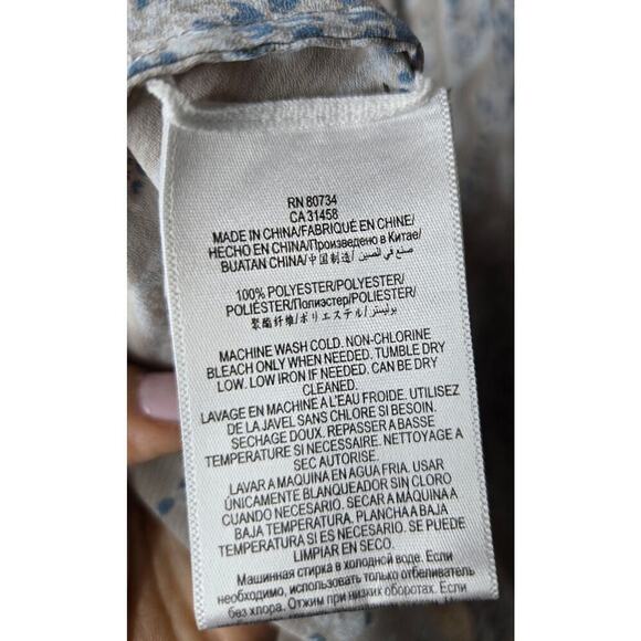 BCBGMAXAZRIA Kyndal high-low maxi dress tapestry long sleeve dress women's small - Picture 8 of 10